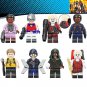 8 PCS Waller Harley Quinn Bloodsport Rick Flag Boomerang Ratcatcher II Minifigure Compatible Lego