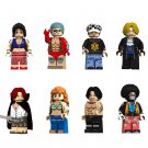 SET One Piece Nico Robin Franky Trafalgar Law Sabo Shanks Nami Ace Brook Minifigure Compatible Lego