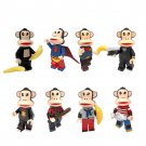 Paul Frank Julius the monkey Minifigure Compatible Lego Building Block Custom Bricks Minifigs