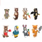 Dog Mascot Reindeer Black Dragon Kangaroo Parrot Bunny Rabbit Orange Cat Minifigure Compatible Lego