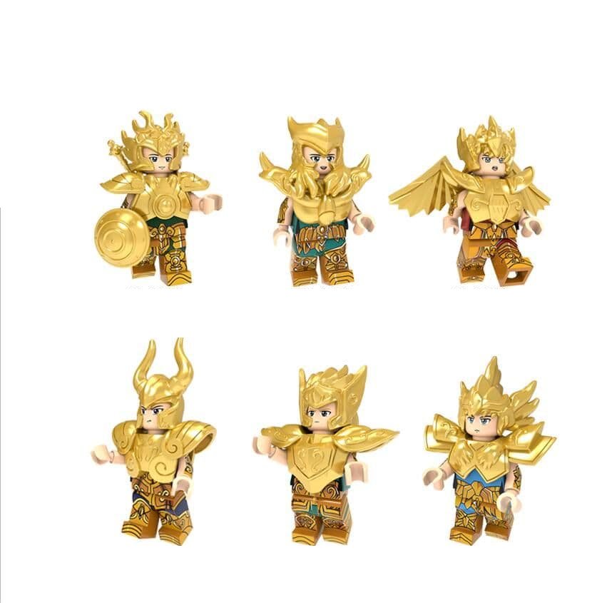 Golden Saint Seiya Libra Scorpio Milo Capricorn Aquarius Camus Aphrodite Minifigure Compatible Lego