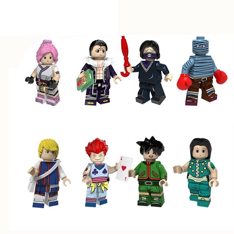 Hunter X Hunter Manga Anime Machi Chrollo Bonolenov Kurapika Hisoka Gon Minifigure Compatible Lego