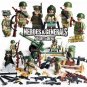 Army USA WW2 Soldiers Combat crew 57-mm gun Minifigure Compatible Lego Heroes Generals Bricks