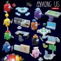 SET 10 PCS Among Us Background Minifigure Compatible Lego Minifgs Online Game Bricks Custom