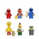 Sesame Street Elmo Ernie Cookie Monster Big Bird Bert Oscar the Grouch Minifigure Lego Compatible