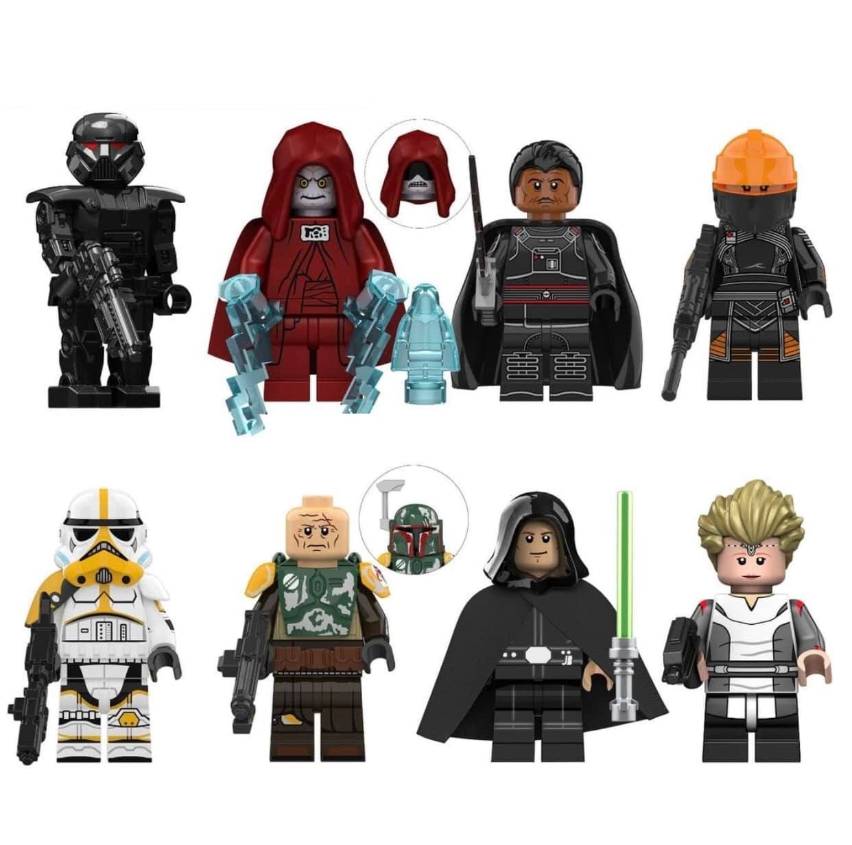 Star Wars Mandalorian Dark Trooper Moff Gideon Fennec Shand Fett Omega Minifigure Lego Compatible