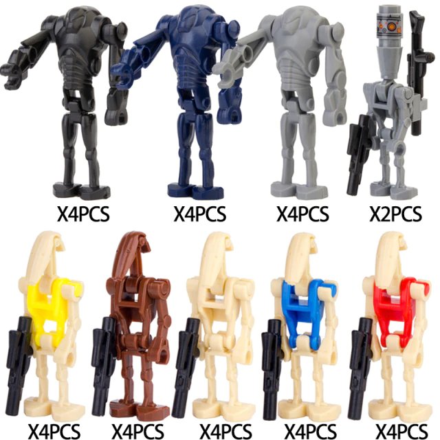 Star Wars Mandalorian Infantry Battle Droid Security Officer Minifigure Lego Compatible Minifigs