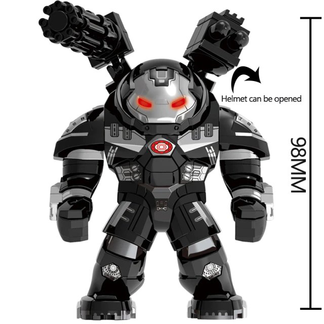 Black Hulkbuster Marvel Avengers Iron Man Mark XLIV Big Figure Bigfigs Minifigure Compatible Lego