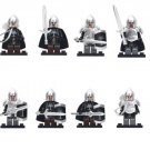8 PCS SET Lord of the Rings Soldiers of Gondor Hobbit Minifigure Compatible Lego Custom Brick Block
