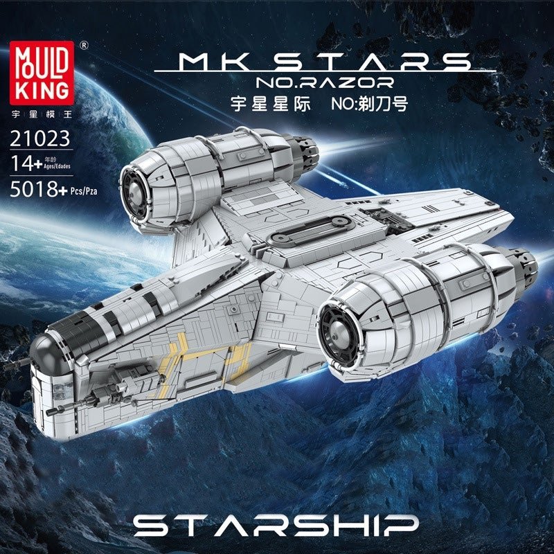 Star Wars Mandalorian Mould King 21023 No. Razor Starship Building Block Custom Lego Compatible NEW