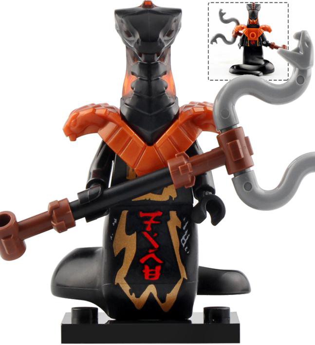 6 PCS SET Char Pyro Viper Ninja Ninjago Movie Minifigure Lego Compatible Custom Bricks Minifigs