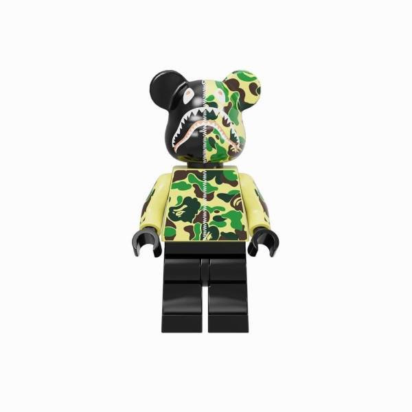 Bape BE@RBRICKS Bearbrick RBRICKs Minifigure Lego Compatible Minifigs Popobe Custom Bricks