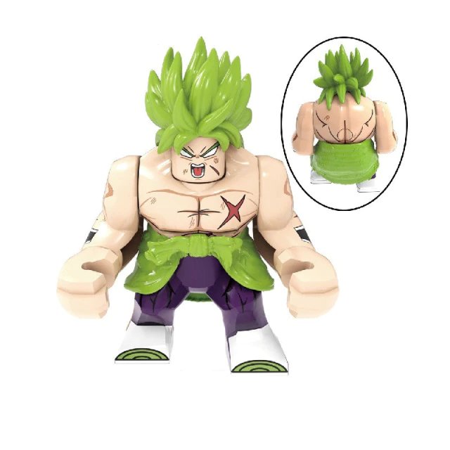 Dragon Ball Broly Minifigure Lego Compatible Bigfigs Custom Brick Toy ...