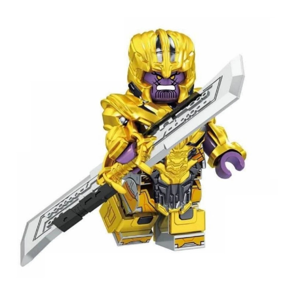 Thanos Avengers Endgame Ifinity Marvel Minifigures Lego Compatible Minifigs Custom Minifigure