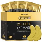 Under Eye Patches, Eye Mask 25PS 24K Gold Collagen Eye Masks for Dark Circles