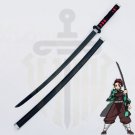 Full Tang Black Nichirin Blade Sword of Tanjiro Kamado from Demon Slayer Kimetsu no Yaiba