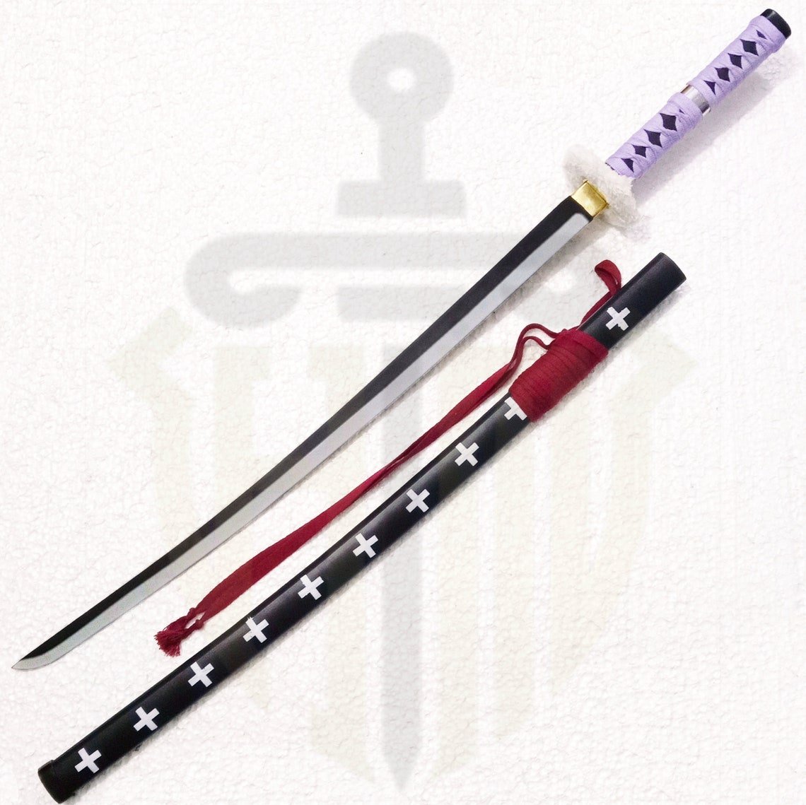 Full Tang Kikuko Katana Sword of Trafaglar Law from One Piece Swords