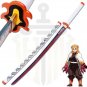 Full Tang Rengoku Sword Demon Slayer Swords Orange Nichirin Blade Orange Nichirin Sword