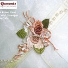 Brown Roses, Pearl Lace Wrist Corsages (LMC006)