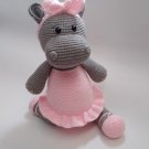 Amigurumi, hipopotamotejido a crochet.