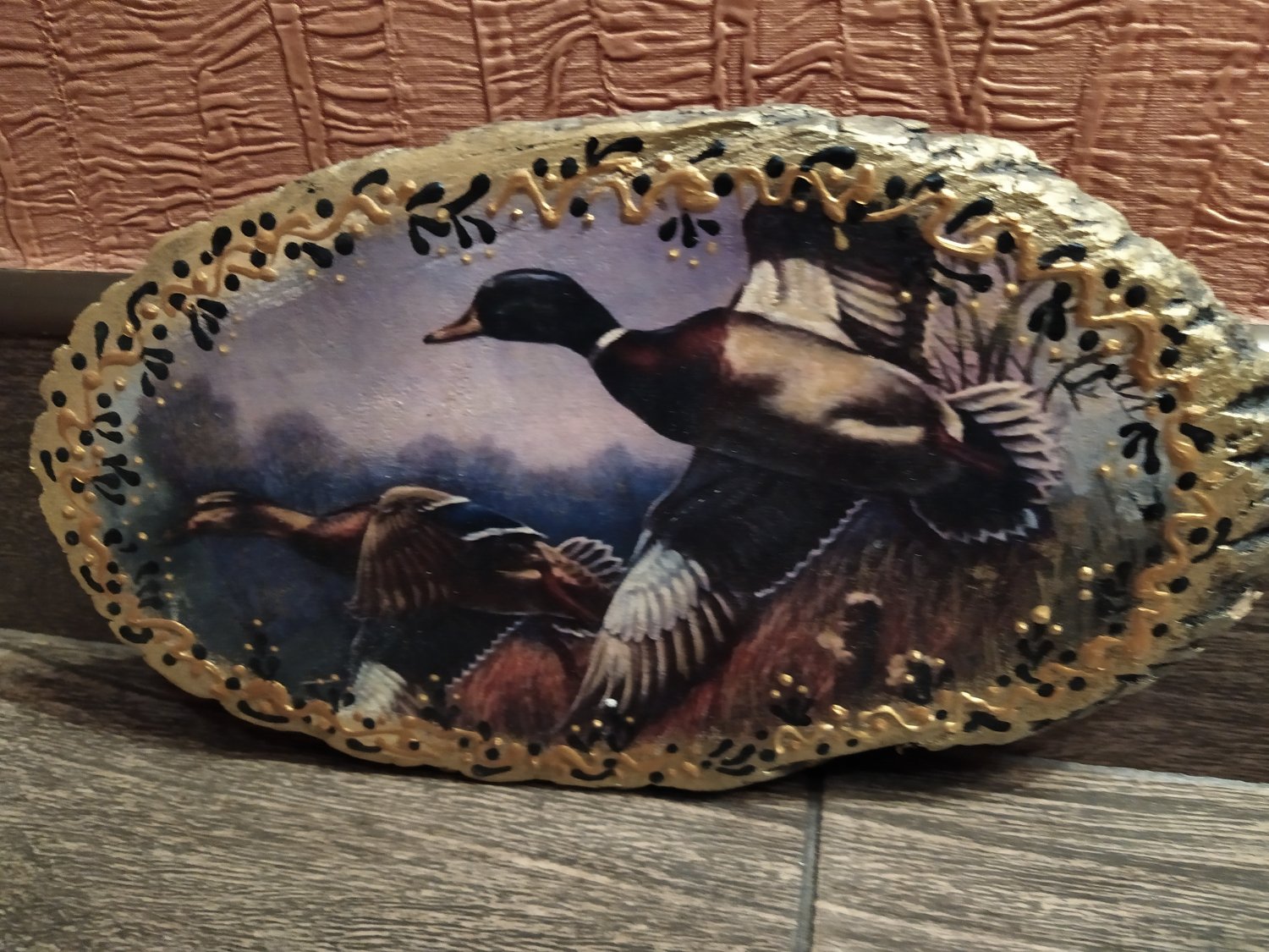 photo on wood