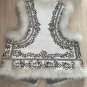 Ukrainian- Vest of genuine leather skillfully decorated with beads.