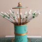 Vintage Cigarette Holder Dispenser Teal with Playing Cards.