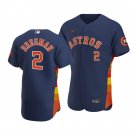 Men & Youth Kids #2 Alex Bregman Houston Astros Flex Base Navy Blue Alternate Jersey