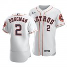 Men & Youth Kids #2 Alex Bregman Houston Astros Flex Base White Home Jersey