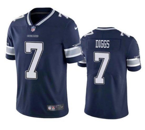 Men & Youth Dallas Cowboys #7 Trevon Diggs Color Rush Navy Blue Jersey