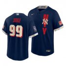 Men & Youth New York Yankees #99 Aaron Judge 2021 All-Star Stitched Navy Blue Jersey