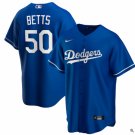 Men & Youth Kids #50 Mookie Betts Los Angeles Dodgers Cool Base Blue Alternate Jersey