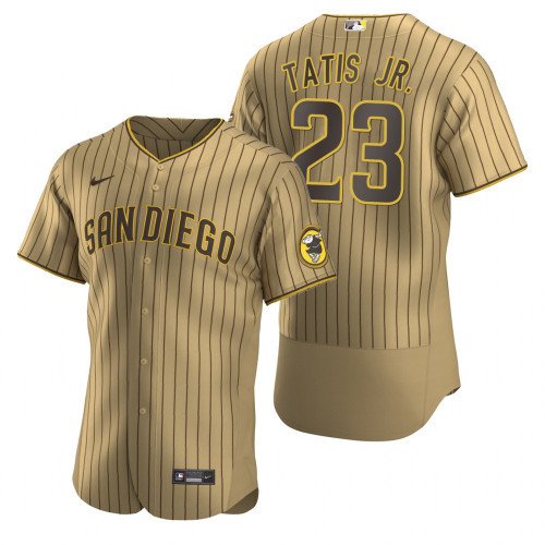Men & Youth San Diego Padres #23 Fernando Tatis Jr. Flex Base Light Brown Jersey
