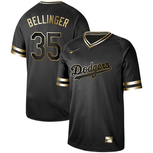 Men & Youth Los Angeles Dodgers #35 Cody Bellinger Black Golden Edition Jersey