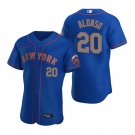 Men & Youth #20 Pete Alonso New York Mets Flex Base Royal Blue Alternate Jersey