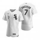 Men & Youth #7 Tim Anderson Chicago White Sox Flex Base White Pinstripe Home Jersey