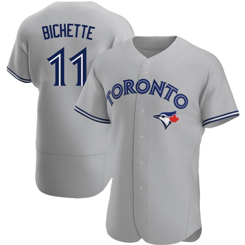 Men & Youth #11 Bo Bichette Toronto Blue Jays Flex Base Gray Road Jersey