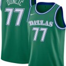 Men & Youth #77 Luka Doncic Dallas Mavericks Classics Edition Green Jersey
