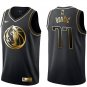 Men's #77 Luka Doncic Dallas Mavericks Black Golden Edition Jersey