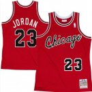 Men's #23 Michael Jordan Chicago Bulls Throwback Red Jersey