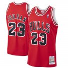 Men's #23 Michael Jordan Chicago Bulls Throwback Red Jersey