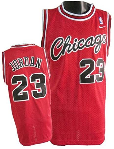 Men's #23 Michael Jordan Chicago Bulls Throwback Red Jersey