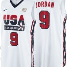 Men's #23 Michael Jordan Dream Team USA 1992 Olympic Game White Jersey