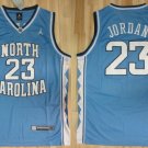 Men's #23 Michael Jordan UNC North Carolina College Blue Jersey