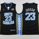 Men's #23 Michael Jordan UNC North Carolina College Black Jersey