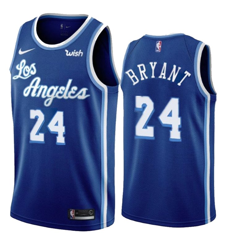 Men & Youth #24 Kobe Bryant Lakers Throwback Edition Blue Jersey