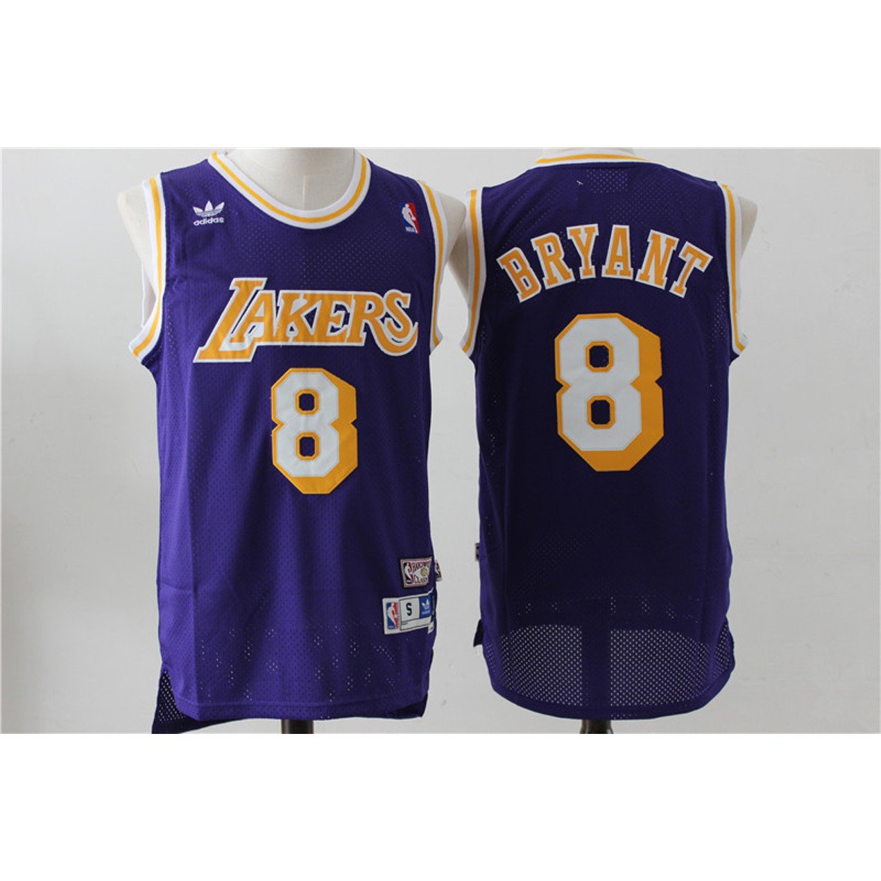 Men's #8 Kobe Bryant Lakers Throwback Edition Purple Jersey