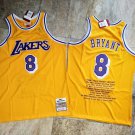 Men's #8 Kobe Bryant Lakers Hardwood Classic Legend Gold Jersey