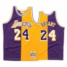 Men's #24 Kobe Bryant Los Angeles Split Edition Yellow & Purple Jersey