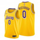 Men & Youth #0 Russell Westbrook Los Angeles Lakers Icon Edition Yellow Jersey